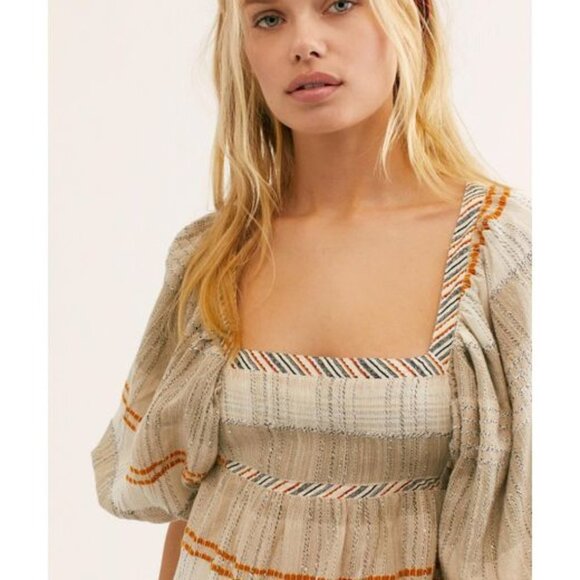 Free people all lined up size medium mini dress - Picture 2 of 8